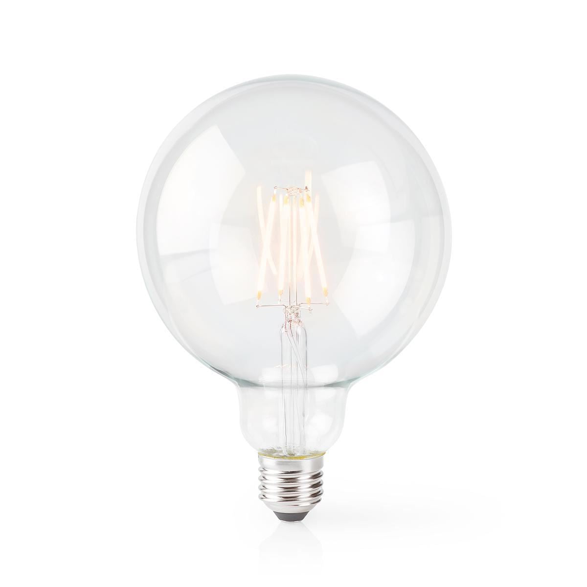 Nedis SmartLife LED Filament Bulb | Wi-Fi | E27 | 500 lm | 5 W | Warm White | 2700 K | Glass | Android™ / IOS | G125 | 1 pcs