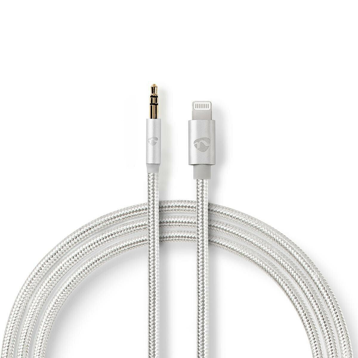 Nedis Lightning Adapter | Apple Lightning 8-Pin | 3.5 mm Male | Gold Plated | 1.00 m | Round | Nylon