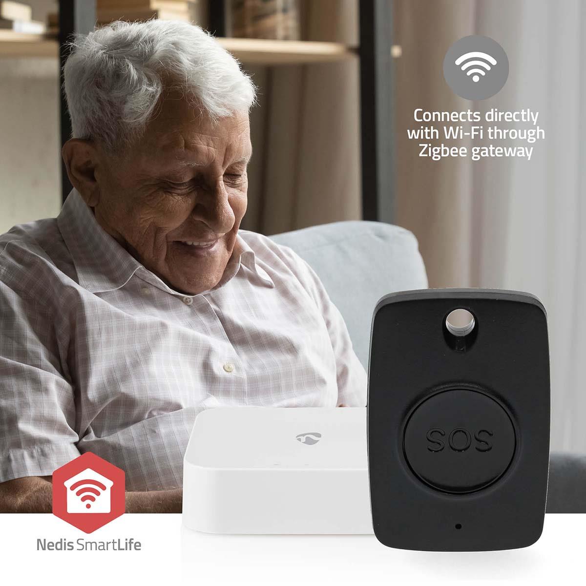 Nedis Smart Panic Button | Zigbee 3.0 | Battery type: CR2450 | Black