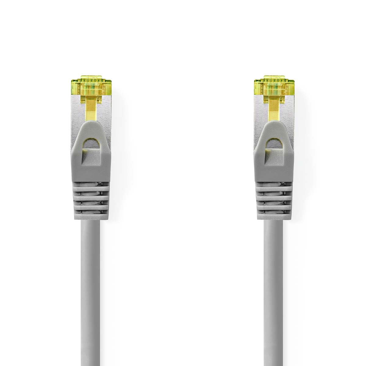 Nedis Cat 8.1 Network Cable | S/FTP | RJ45 Male | RJ45 Male | 1.00 m | Round | LSZH | Grey | Label
