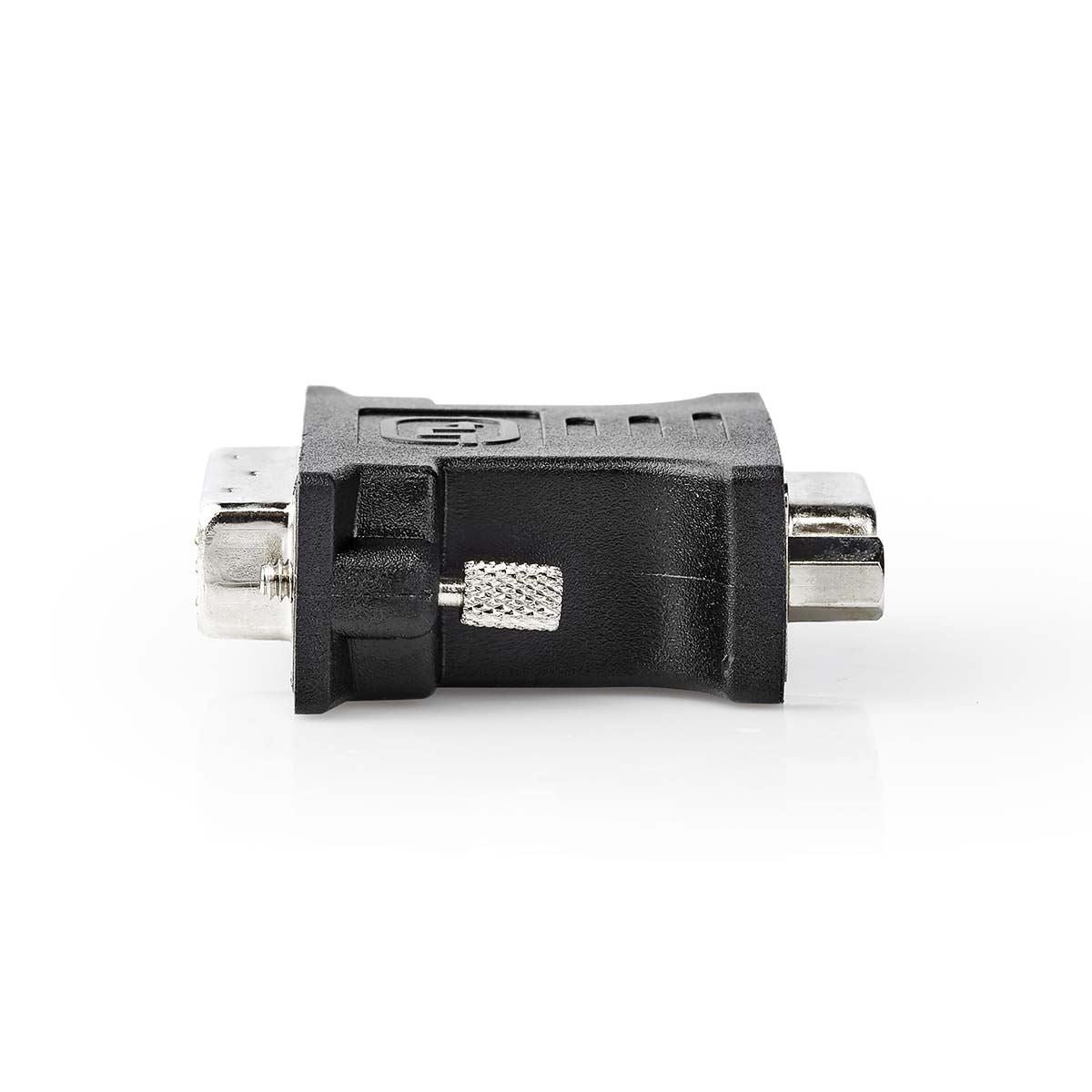 Nedis DVI Adapter | DVI-I 24+5-Pin Male | VGA Female | Nickel Plated | Straight | PVC | Black | Box