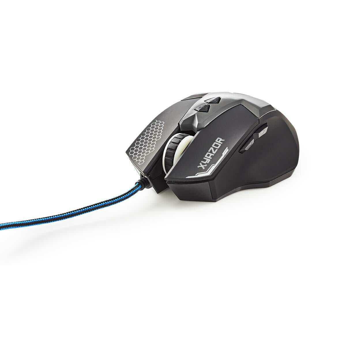 Nedis Gaming Mouse | Wired | 800 / 1200 / 1600 / 2400 dpi | Adjustable DPI | Number of buttons: 7 | Right-Handed | 1.50 m | LED