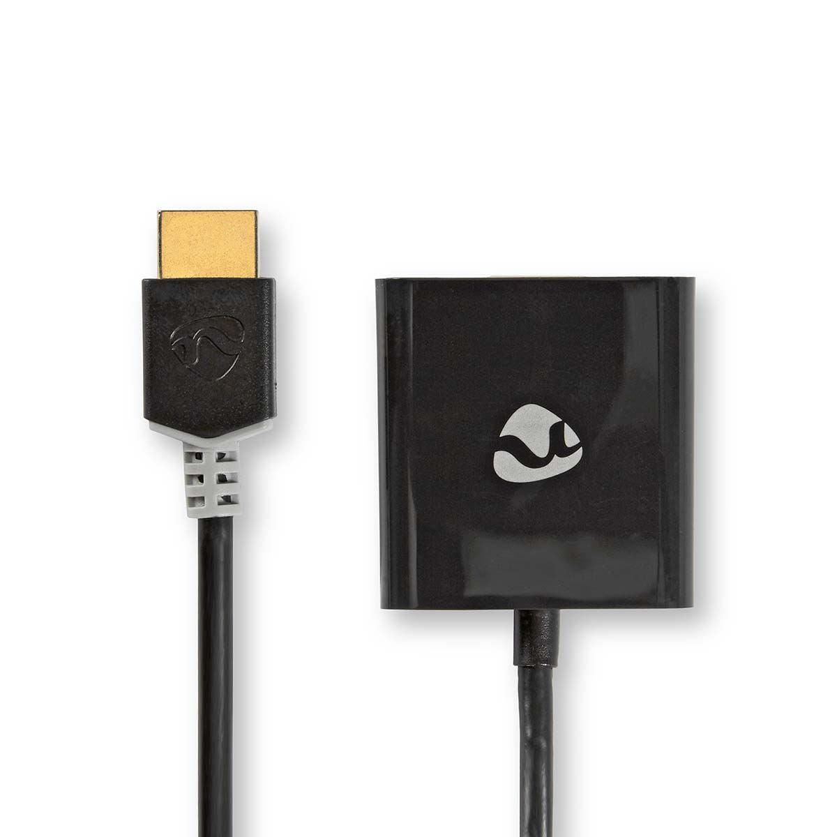Nedis HDMI™ Adapter | HDMI™ Connector | USB Micro-B Female / VGA Female / 3.5 mm Female | Gold Plated | Straight | PVC | Anthracite | 1 pcs | Box
