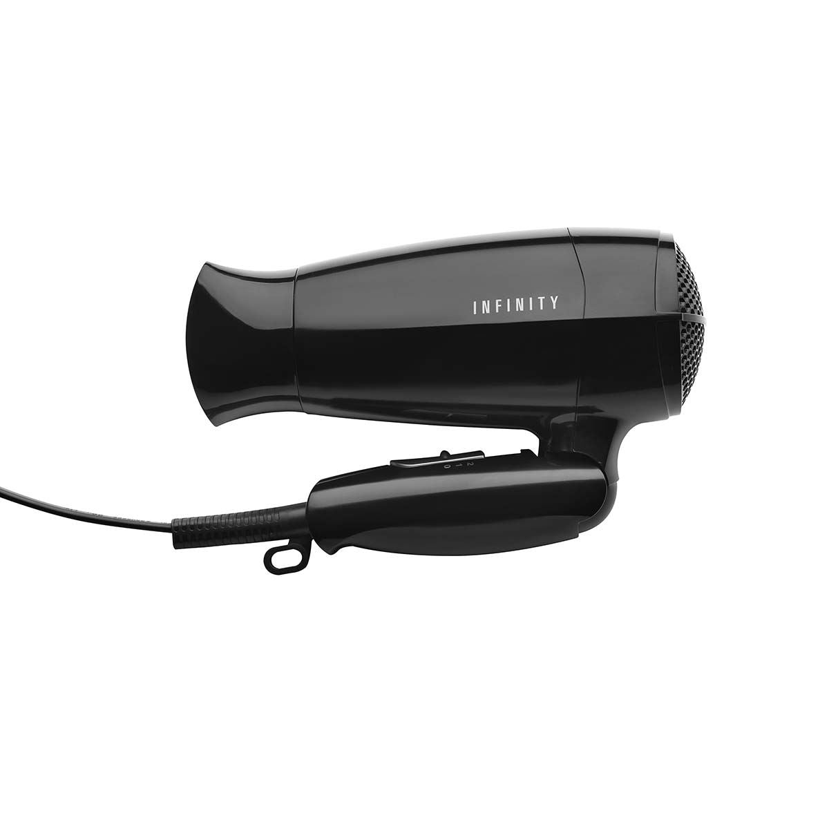 MELISSA Hair Dryer | Ideal for Travel with Foldable Handle 1600W | Black