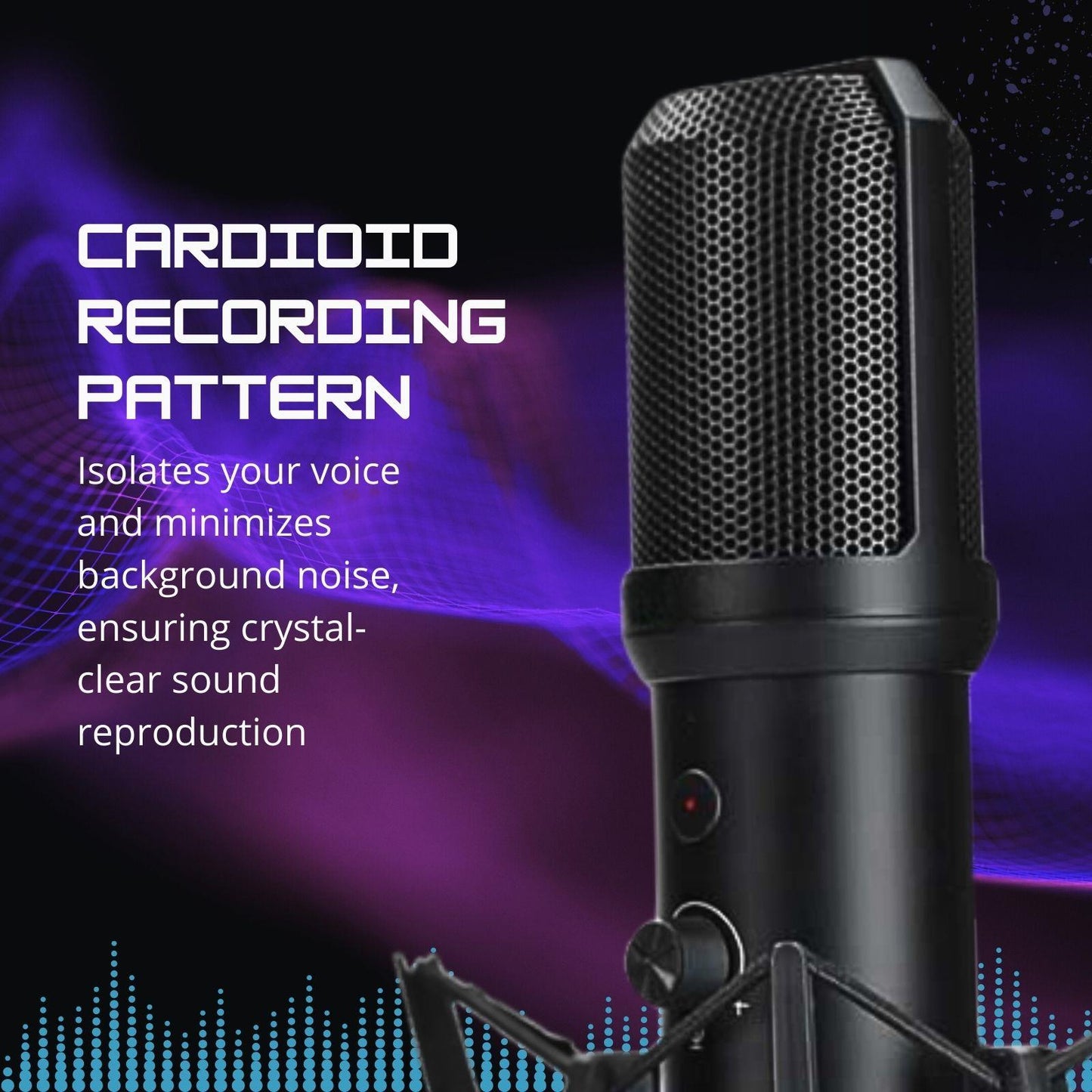 Nedis Streaming & Gaming Microphone | Used for: Desktop / Notebook | USB Type-A | On/Off switch | POP Filter
