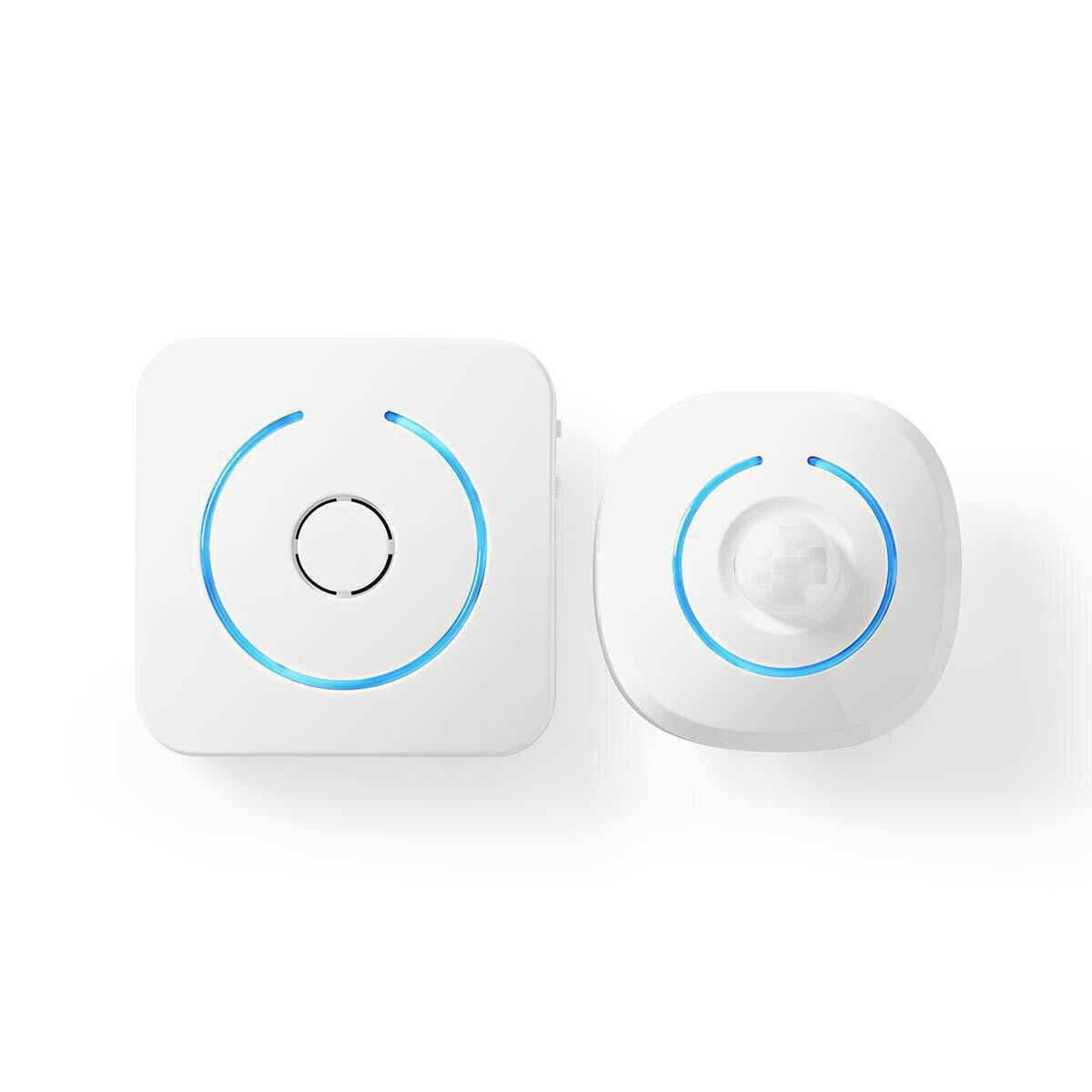 Nedis Motion Detection Alarm | Battery Powered | 6x AA/LR6 | 85 dB | Detector range: 6 m | Wall | Blue / White