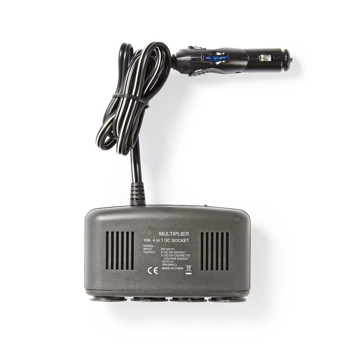 Nedis Universal DC/DC Power Adapter | Car Adapter | 120 W | Input voltage: 12 V DC | 12 V DC | Maximum output current per port: 4.0 A | Black