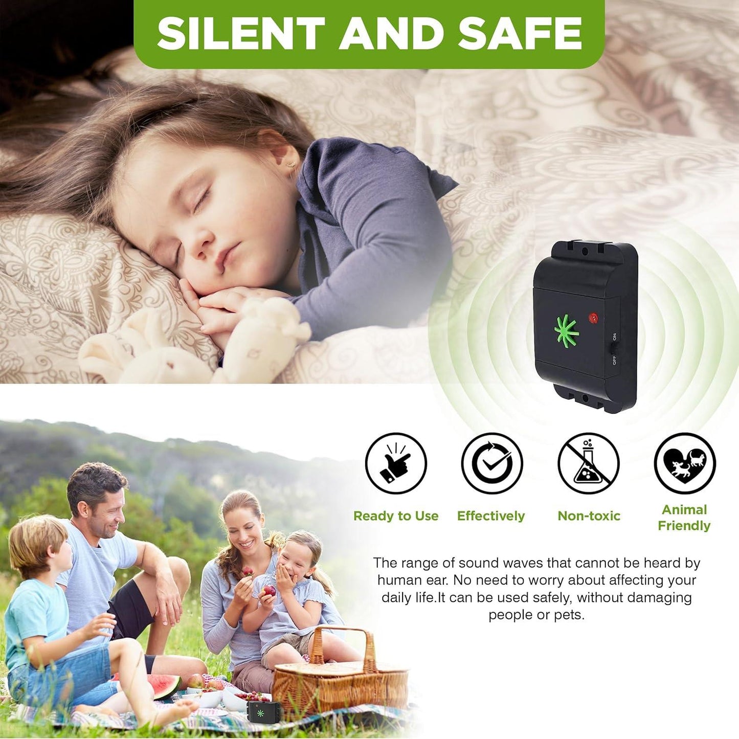Isotronic Dog and Cat Repellent | 18 - 32 kHz | Outdoor