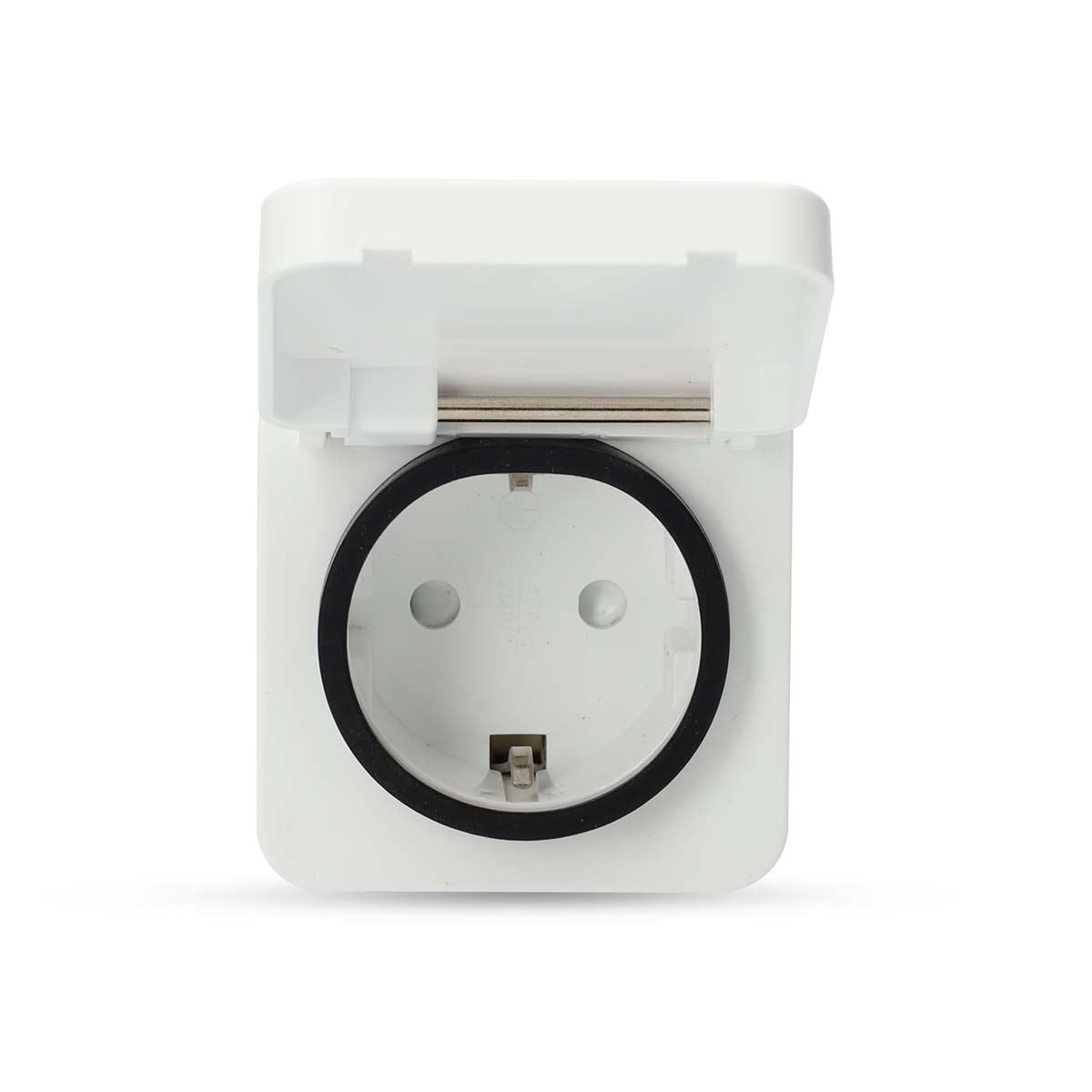 Nedis SmartLife Smart Plug | Wi-Fi | IP44 | 3680 W | Plug with earth contact | -25 - 55 °C | Android™ / IOS | Grey / White | 1 pcs