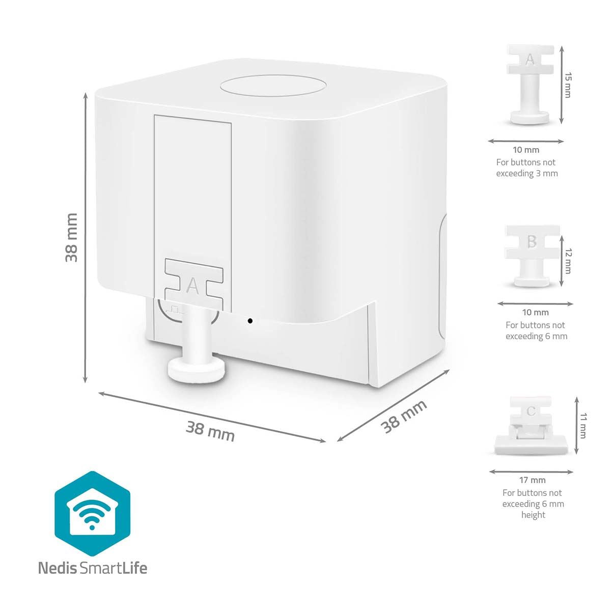 Nedis SmartLife Finger Robot | CR2 | 1000 mAh | Bluetooth® | Three kinds of fingers