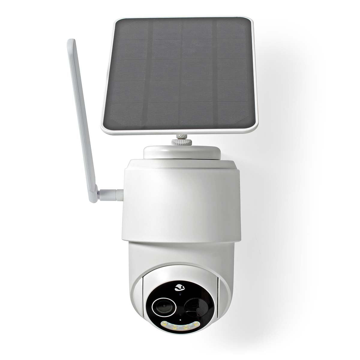 Nedis SmartLife Outdoor Camera | 4G | Full HD 1080p | Pan tilt | IP65 | Cloud Storage (optional) / microSD (not included) | 5 V DC | With motion sensor | Night vision | White