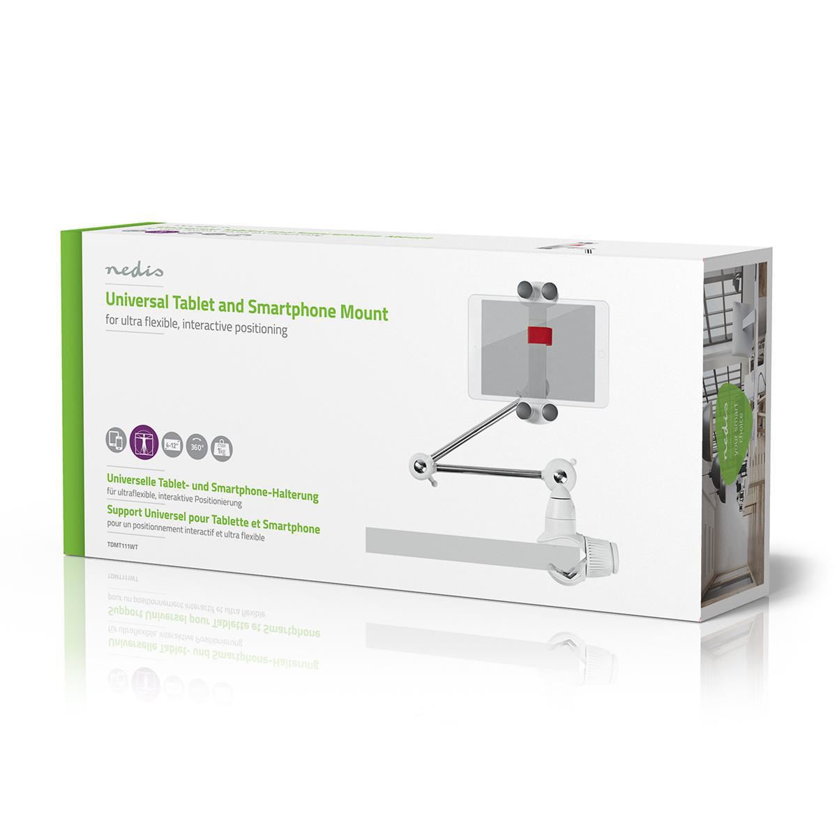 Nedis Tablet Stand | Universal | Interactive | Metal / White