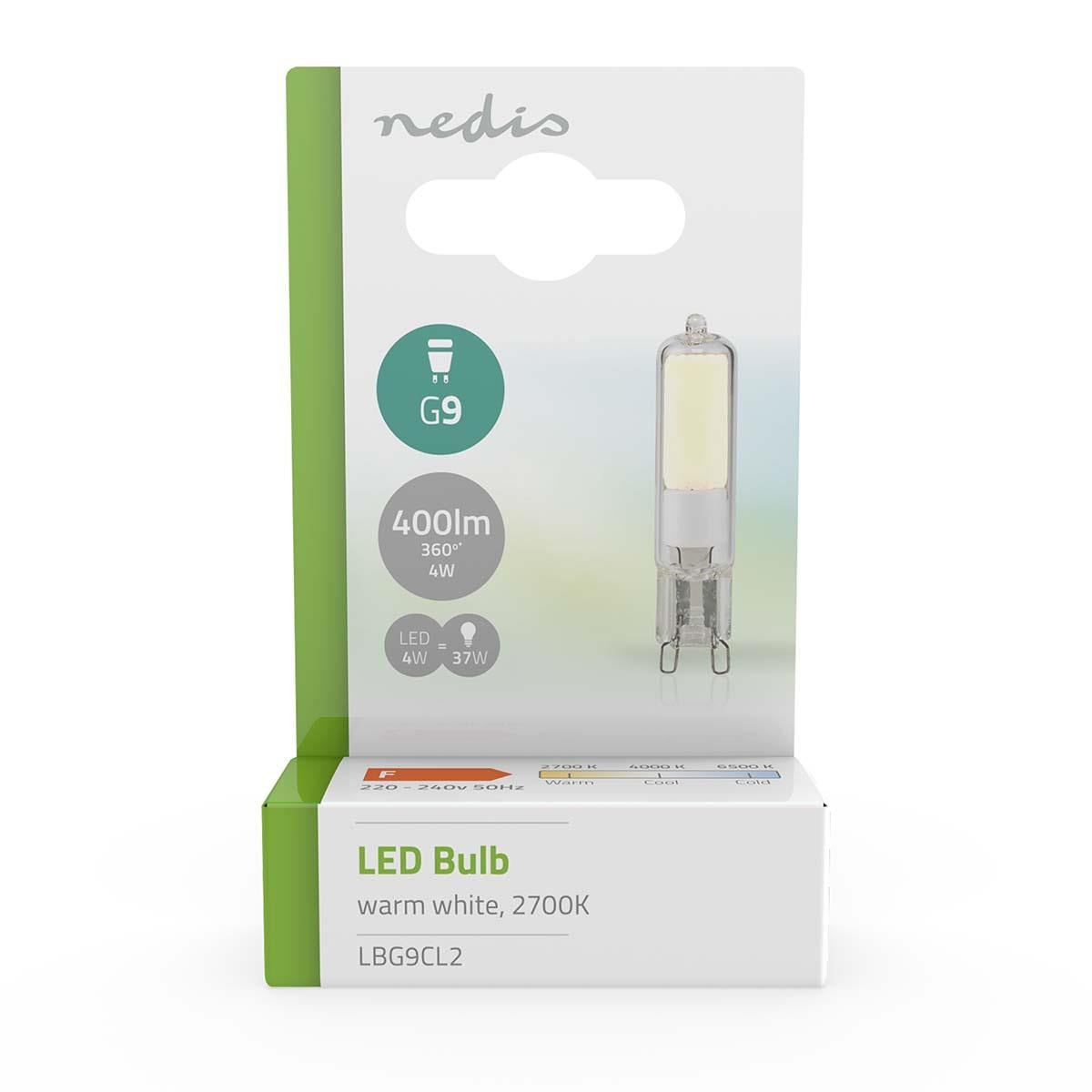 Nedis LED Lamp G9 | 4 W | 400 lm | 2700 K | Warm White | Number of lamps in packaging: 1 pcs