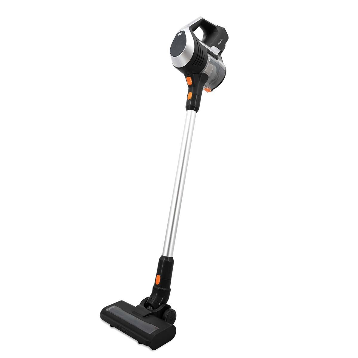 Nedis Stick Vacuum Cleaner | 130 W | 25.9 VAC | Motorized Brush with Integrated Lighting | 10000 Pa | HEPA air filter | Black / Orange