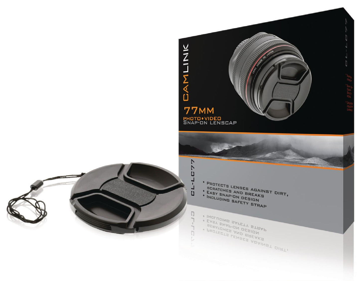 Camlink Snap-on Lens Cap | 77 mm