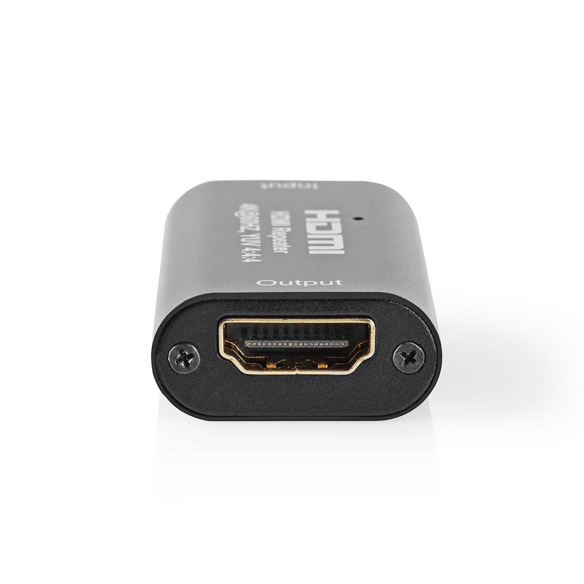Nedis HDMI™ Repeater | 40.0 m | 4K@60Hz | 18 Gbps | Metal | Anthracite