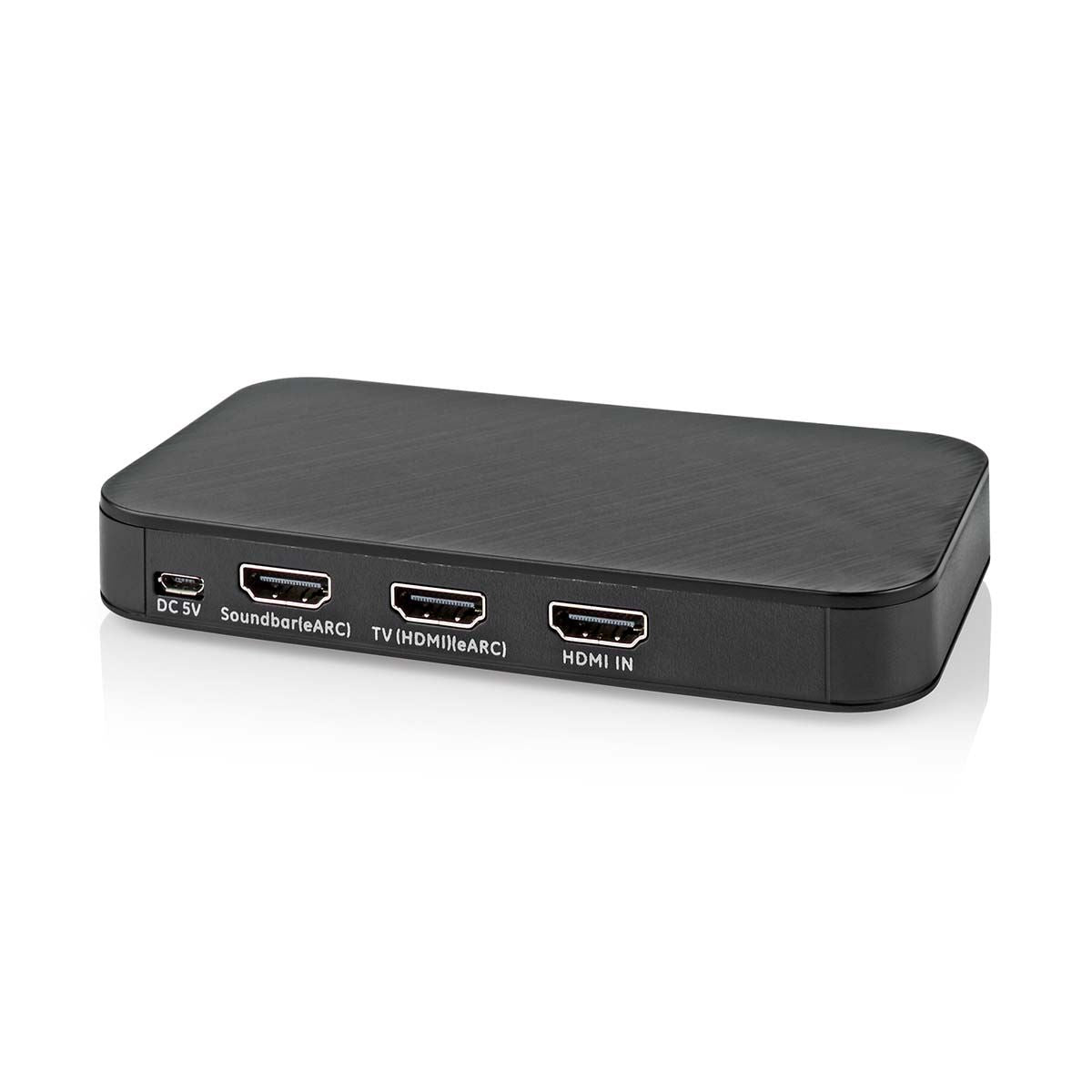 Nedis Digital Audio Converter | 2-way | Connection input: DC Power / 1x HDMI™ Input | Connection output: 2x HDMI™ Output | Automatic | Anthracite