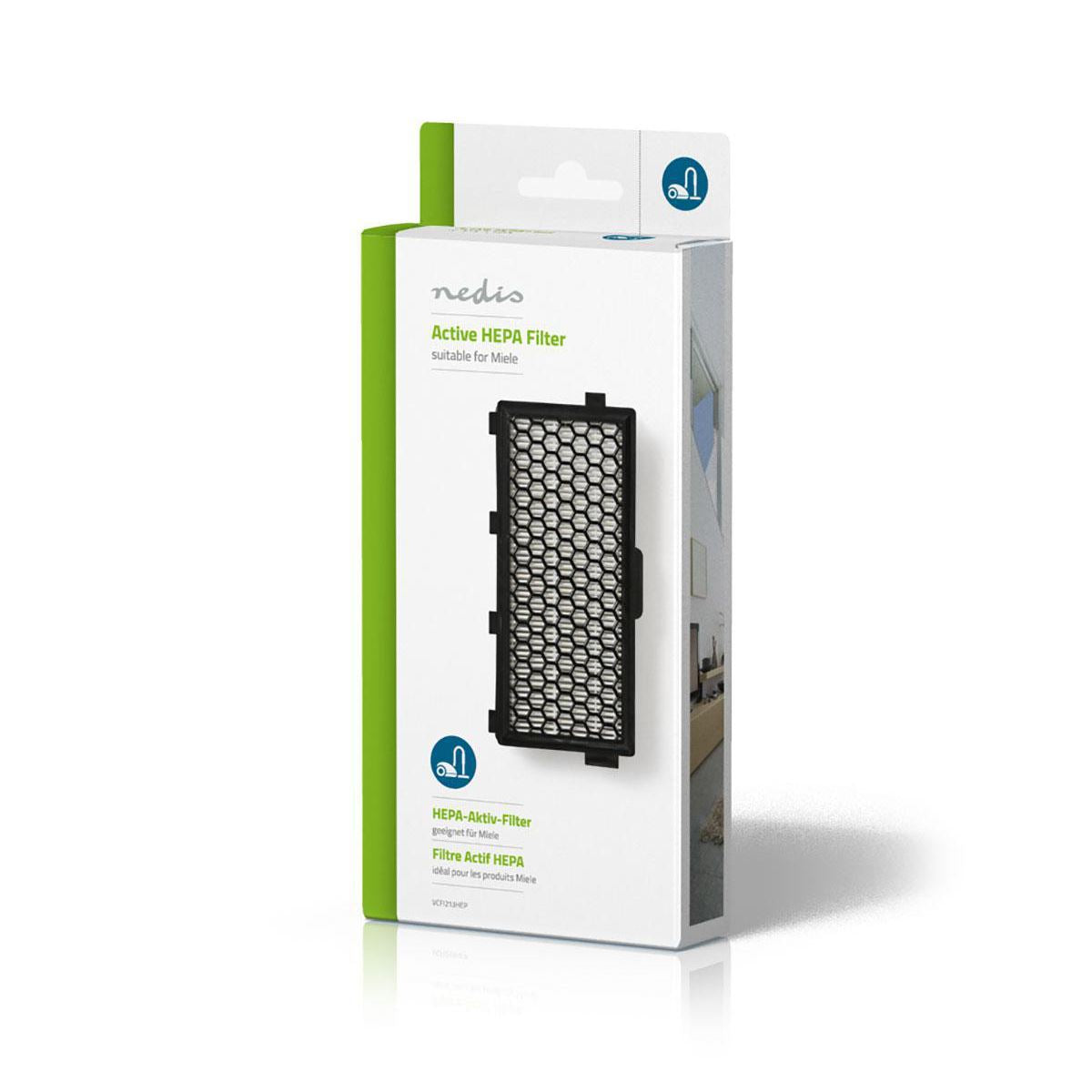 Nedis Replacement HEPA Filter | Replacement for: Miele | Black / White