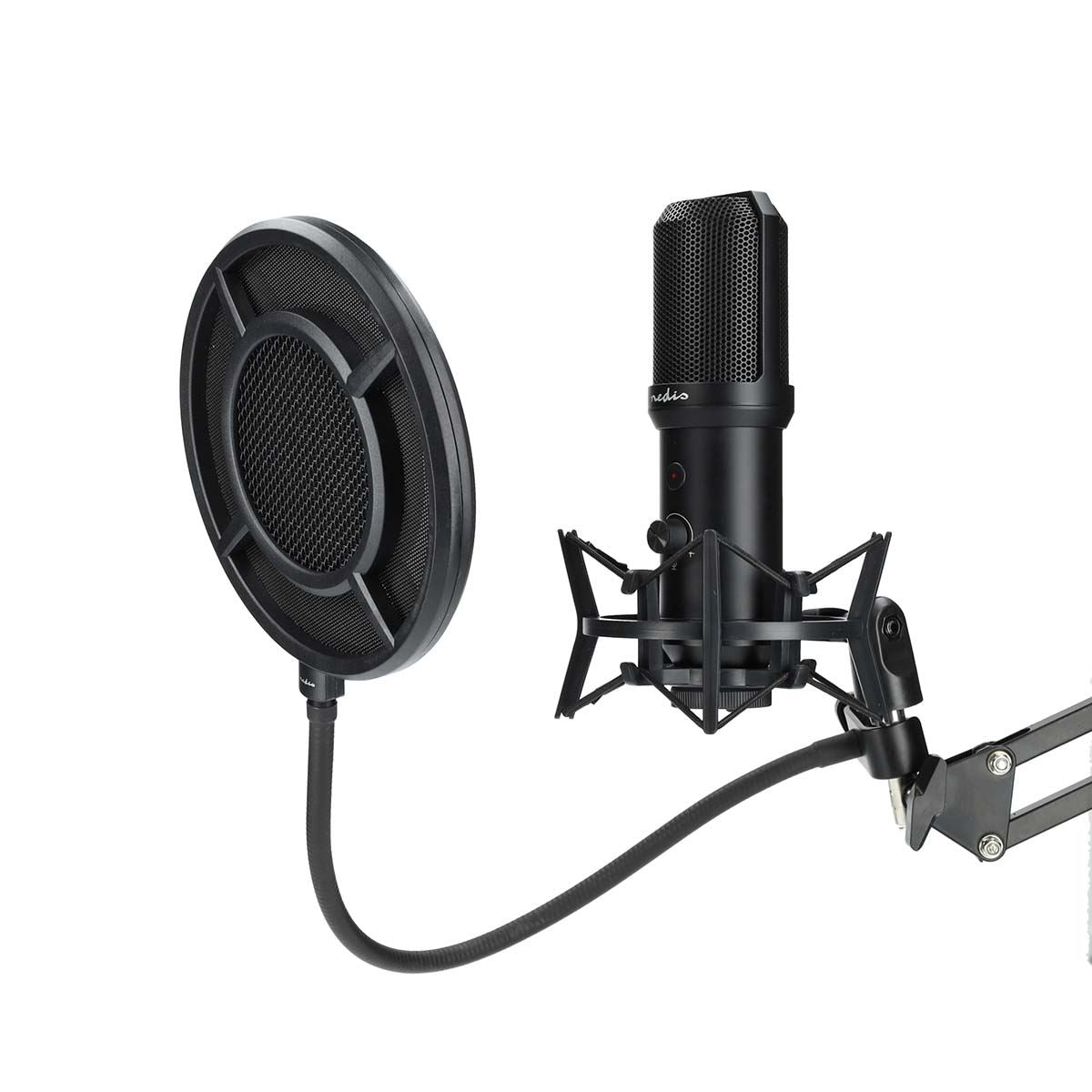 Nedis Streaming & Gaming Microphone | Used for: Desktop / Notebook | USB Type-A | On/Off switch | POP Filter