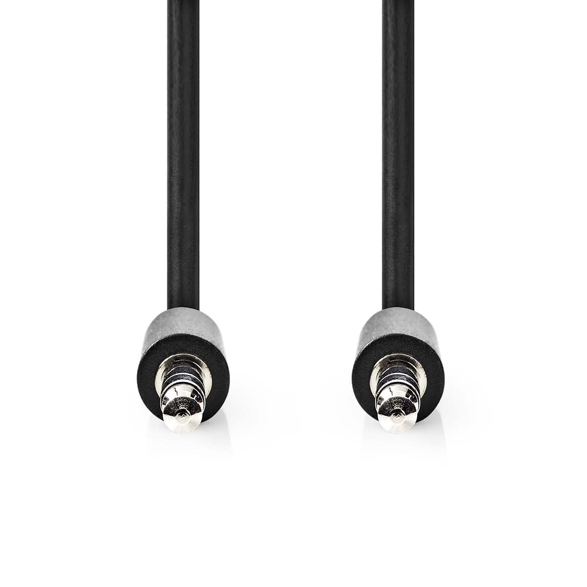 Nedis CAGL22005BK10 | Stereo Audio Cable | 3.5 mm Male | 3.5 mm Male | Nickel Plated | 1.00 m | Round | Black | Label