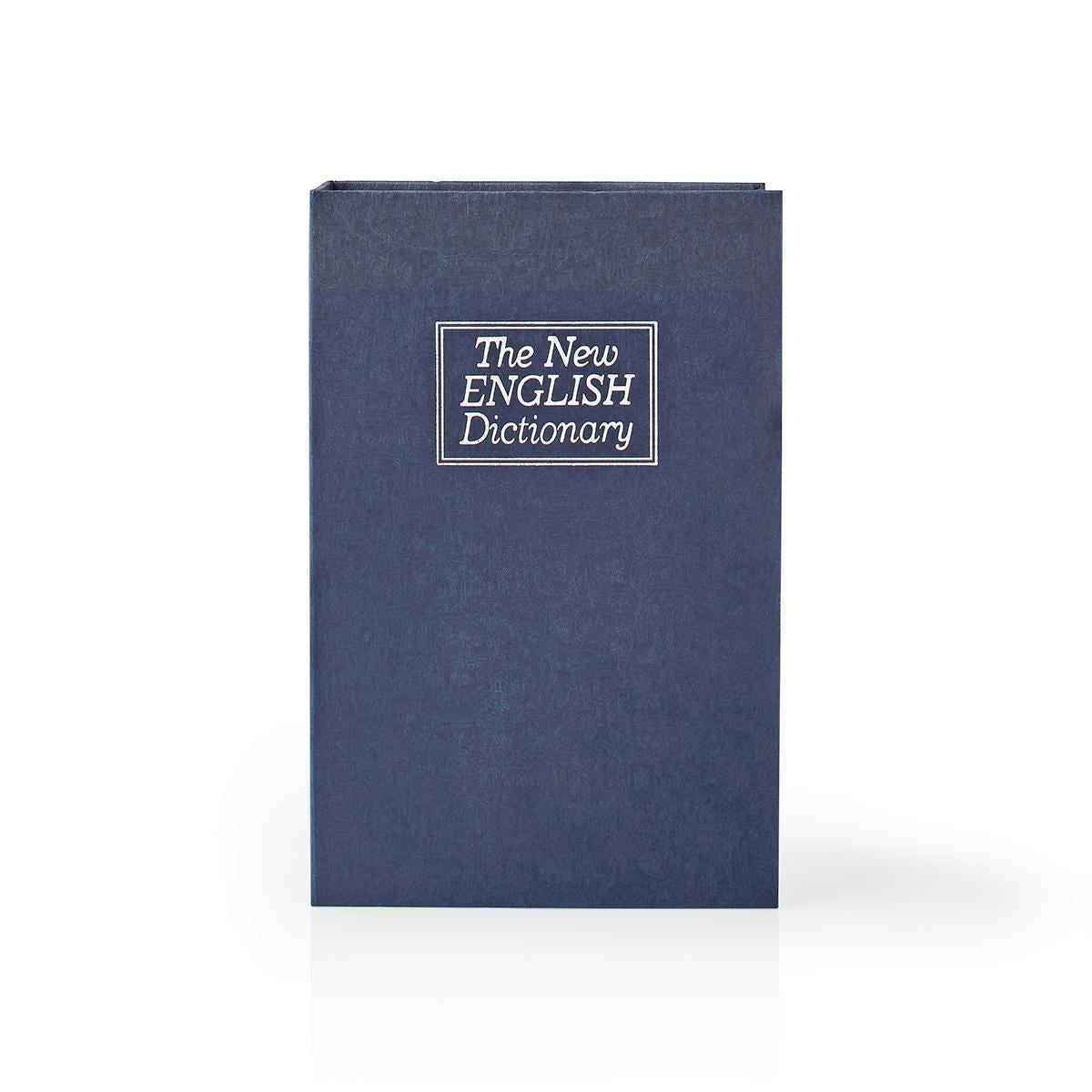 Nedis Vault | Book Safe | Key Lock | Indoor | Medium | Inner volume: 1.6 l | 2 Keys Included | Blue / Silver