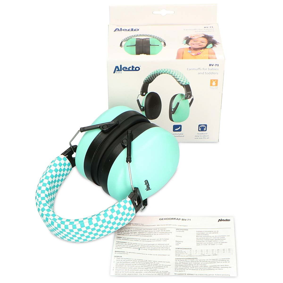 Alecto Earmuff Noise Suppressors | Sensory Overload Protection | for kids Green