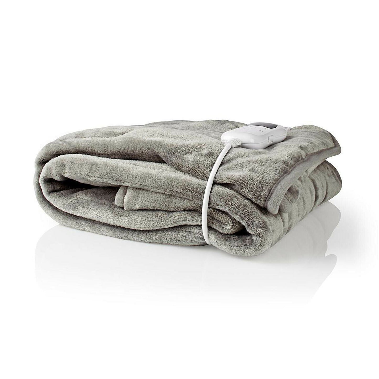 Nedis Electric Blanket | Overblanket | 1 Person | 180 x 130 cm | 9 Heat Settings | Washable | Overheating protection | Digital control | Fleece