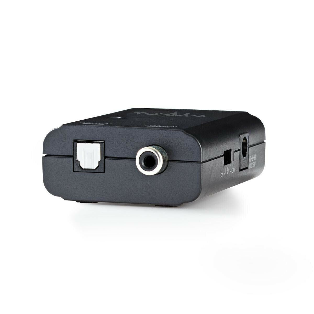 Nedis Digital Audio Converter | 1-way | Connection input: 1x S/PDIF | Connection output: TosLink Female | Manual | Black
