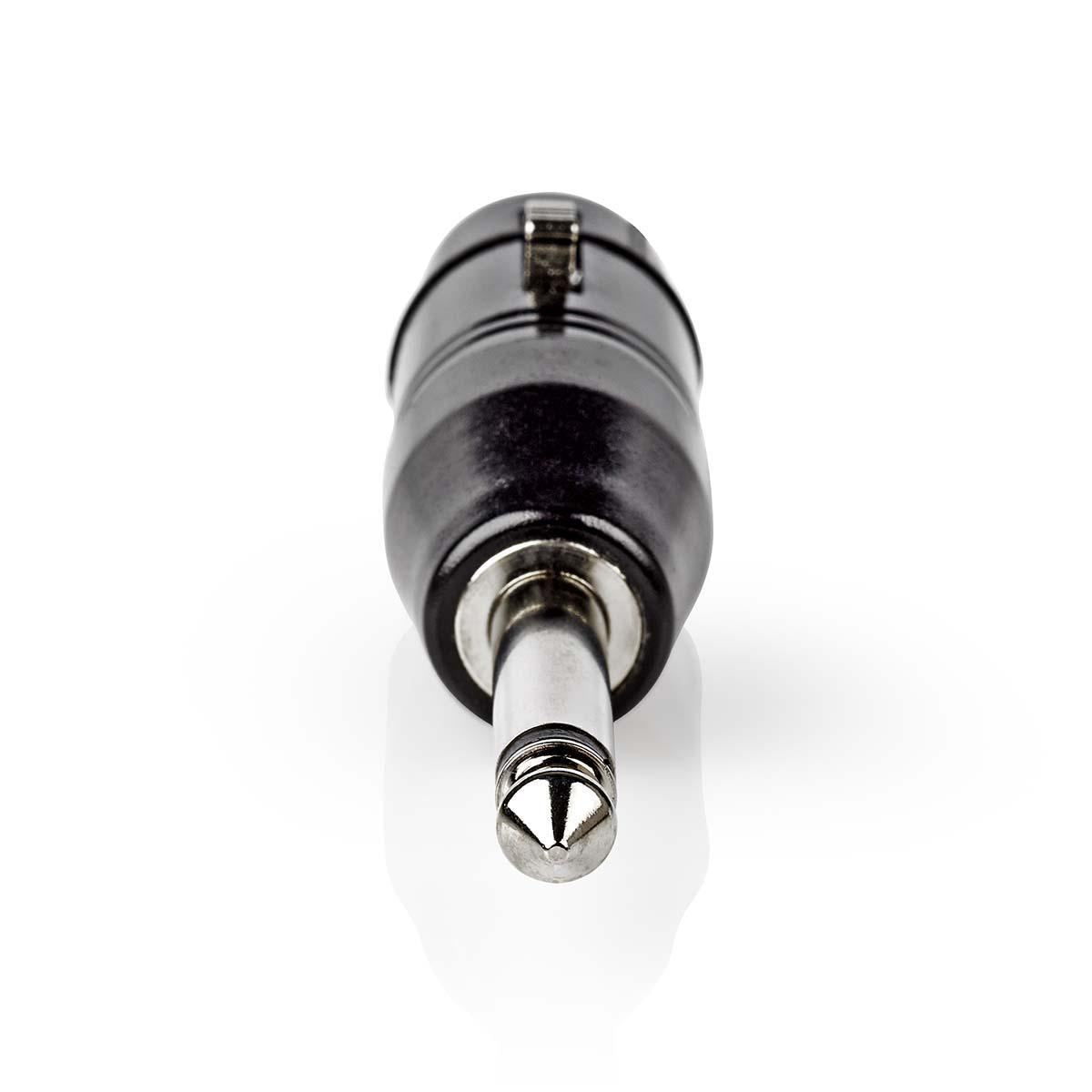 Nedis XLR Adapter | XLR 3-Pin Female | 6.35 mm Male | Nickel Plated | Straight | Metal | Black | 1 pcs | Polybag