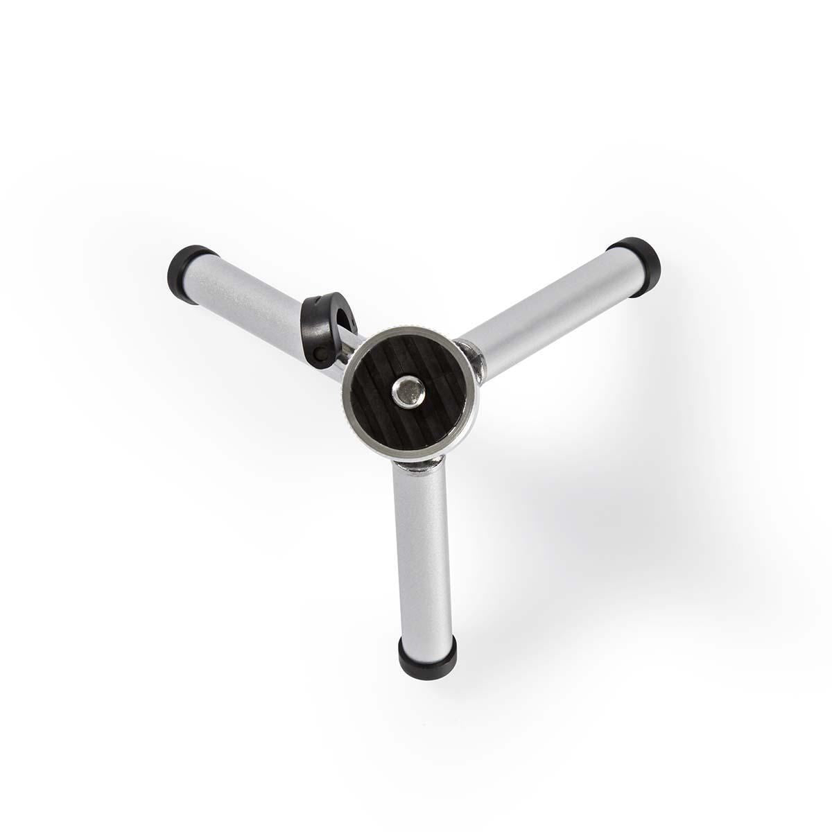 Nedis Tripod | Maximum load capacity: 0.8 kg | Minimum working height: 11 cm | Maximum working height: 14.5 cm | 1 Segment | Ball Head | Travel bag included | ABS / Steel | Silver