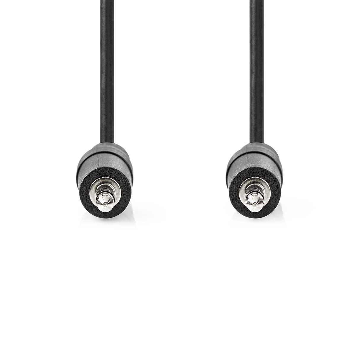 Nedis CAGT22000BK05 | Stereo Audio Cable | 3.5 mm Male | 3.5 mm Male | Nickel Plated | 0.50 m | Round | Black | Tag