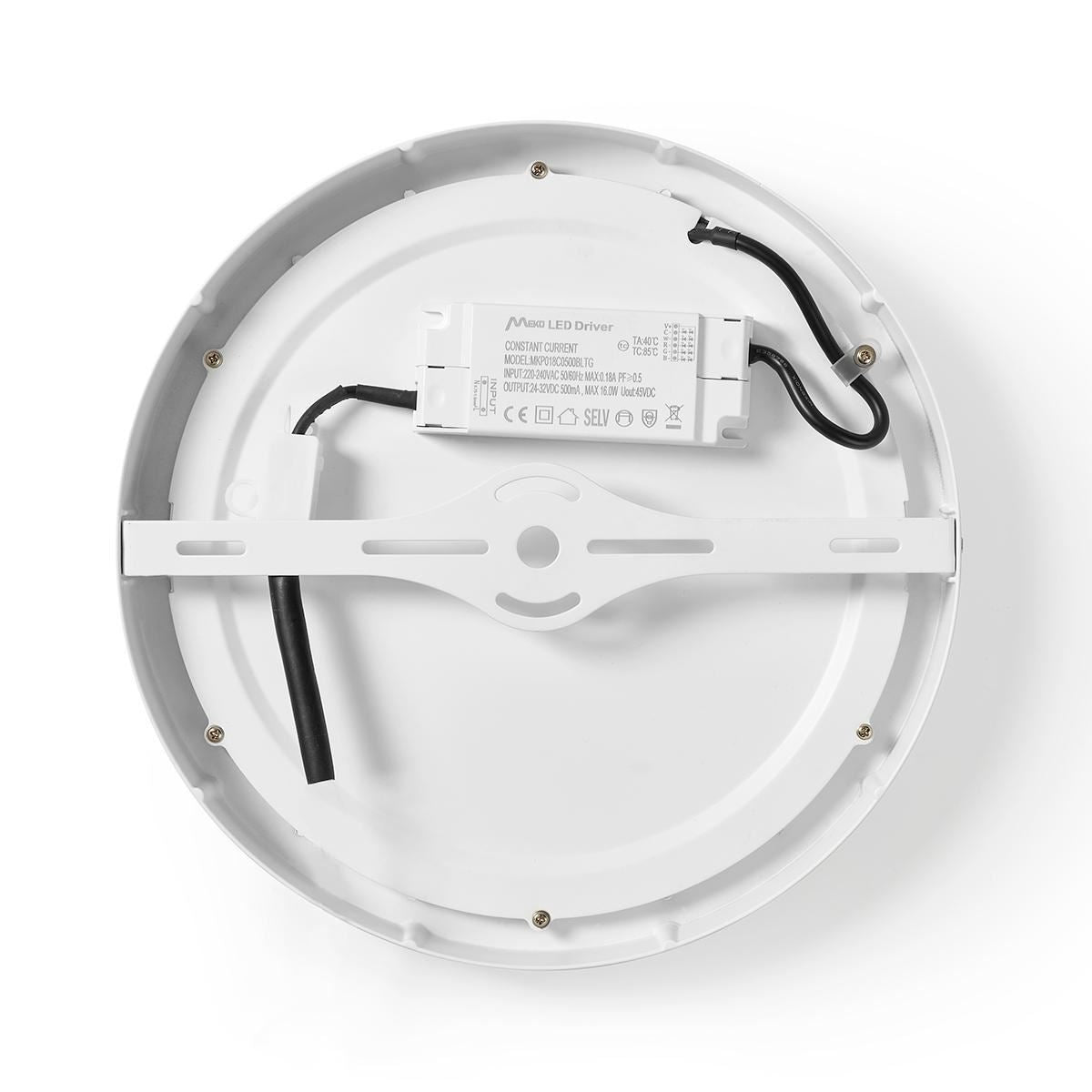 Nedis SmartLife Ceiling Light | Wi-Fi | Cool White / Warm White | Round | Diameter: 300 mm | 1200 lm | 2700 - 6500 K | IP20 | Energy class: G | Android™ / IOS