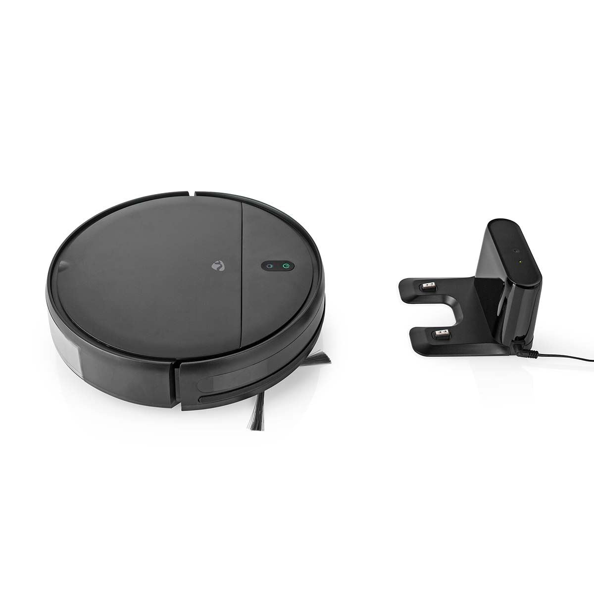 Nedis SmartLife Robot Vacuum Cleaner | Random | Wi-Fi | Capacity collection reservoir: 0.2 l | Automatic charging | Maximum operating time: 1.8 hrs | Black | Android™ / IOS