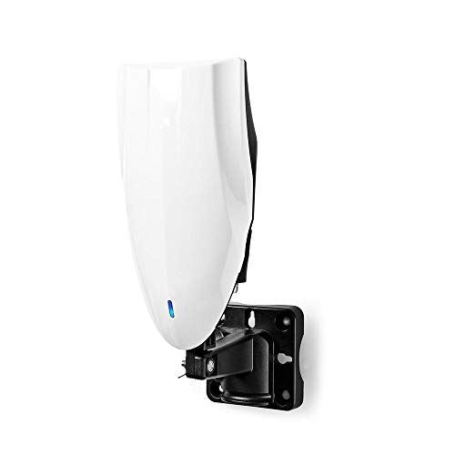 Nedis Outdoor HDTV Antenna | Active | Connector type: F-connector | FM / UHF / VHF | Reception range: 0-50 km | LTE700 | Gain: 40 dB | Black / White