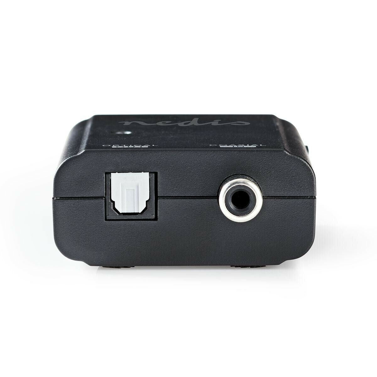 Nedis Digital Audio Converter | 1-way | Connection input: 1x S/PDIF | Connection output: TosLink Female | Manual | Black
