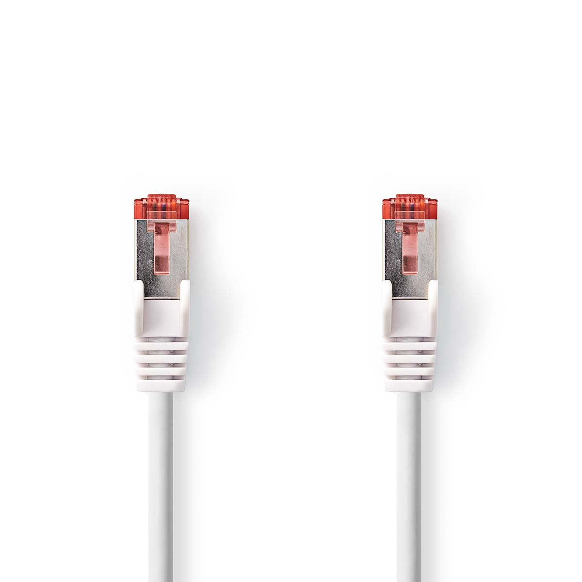 Nedis CAT6 Network Cable | RJ45 Male | RJ45 Male | S/FTP | 15.0 m | Round | LSZH | White | Label