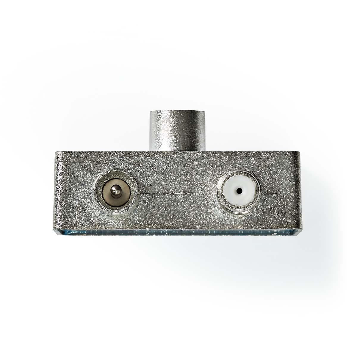 Nedis Satellite & Antenna Adapter | IEC (Coax) Female | F Female / IEC (Coax) Male | Nickel Plated | 75 Ohm | Straight | Metal | Metal / Silver | 1 pcs | Box