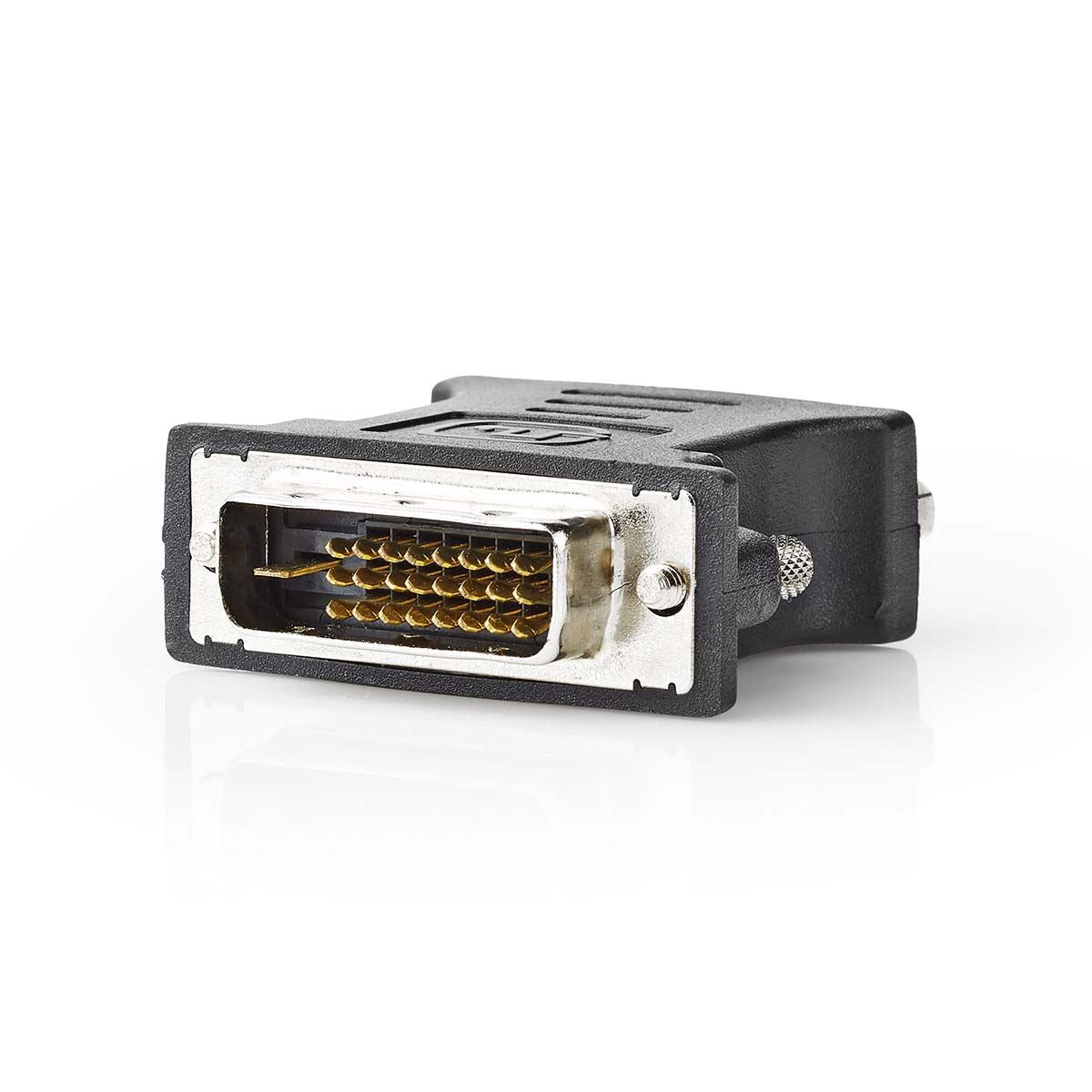 Nedis DVI Adapter | DVI-I 24+5-Pin Male | VGA Female | Nickel Plated | Straight | PVC | Black | Box