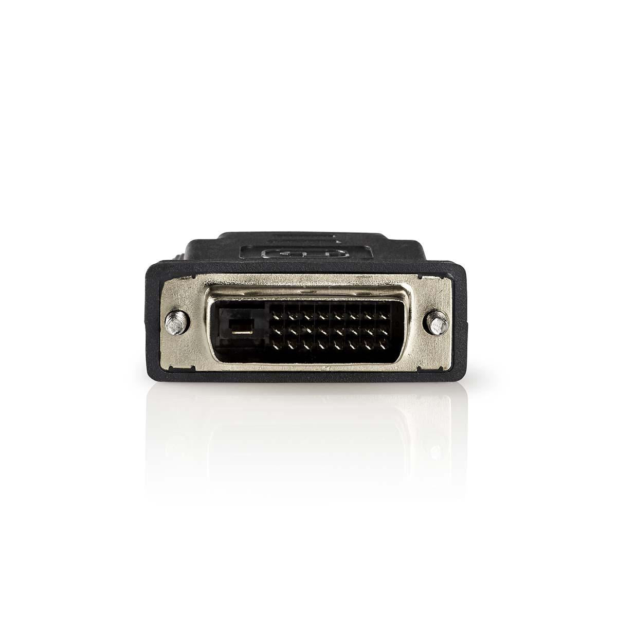 Nedis HDMI™ Adapter | HDMI™ Output | DVI-D 24+1-Pin Male | Gold Plated | Straight | PVC | Anthracite | 1 pcs | Window Box