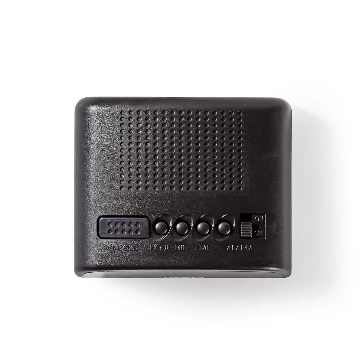 Nedis Digital Desk Alarm Clock | LED Display | Snooze function | No | Black