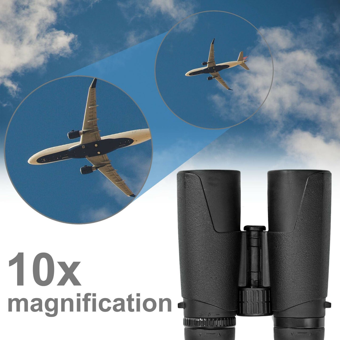 Nedis Binocular | Magnification: 10 x | Objective lens diameter: 42 mm | Field of view: 96 m | Travel bag included | Black