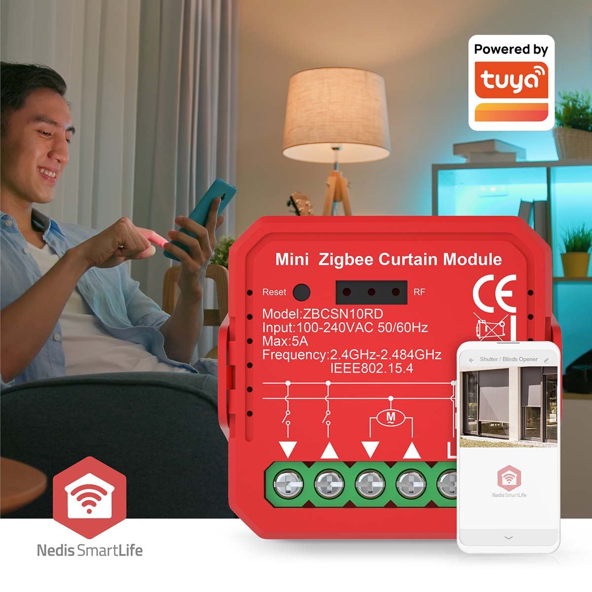 Nedis SmartLife Power Switch | Zigbee 3.0 | 1000 W | Terminal Connection | App available for: Android™ / IOS