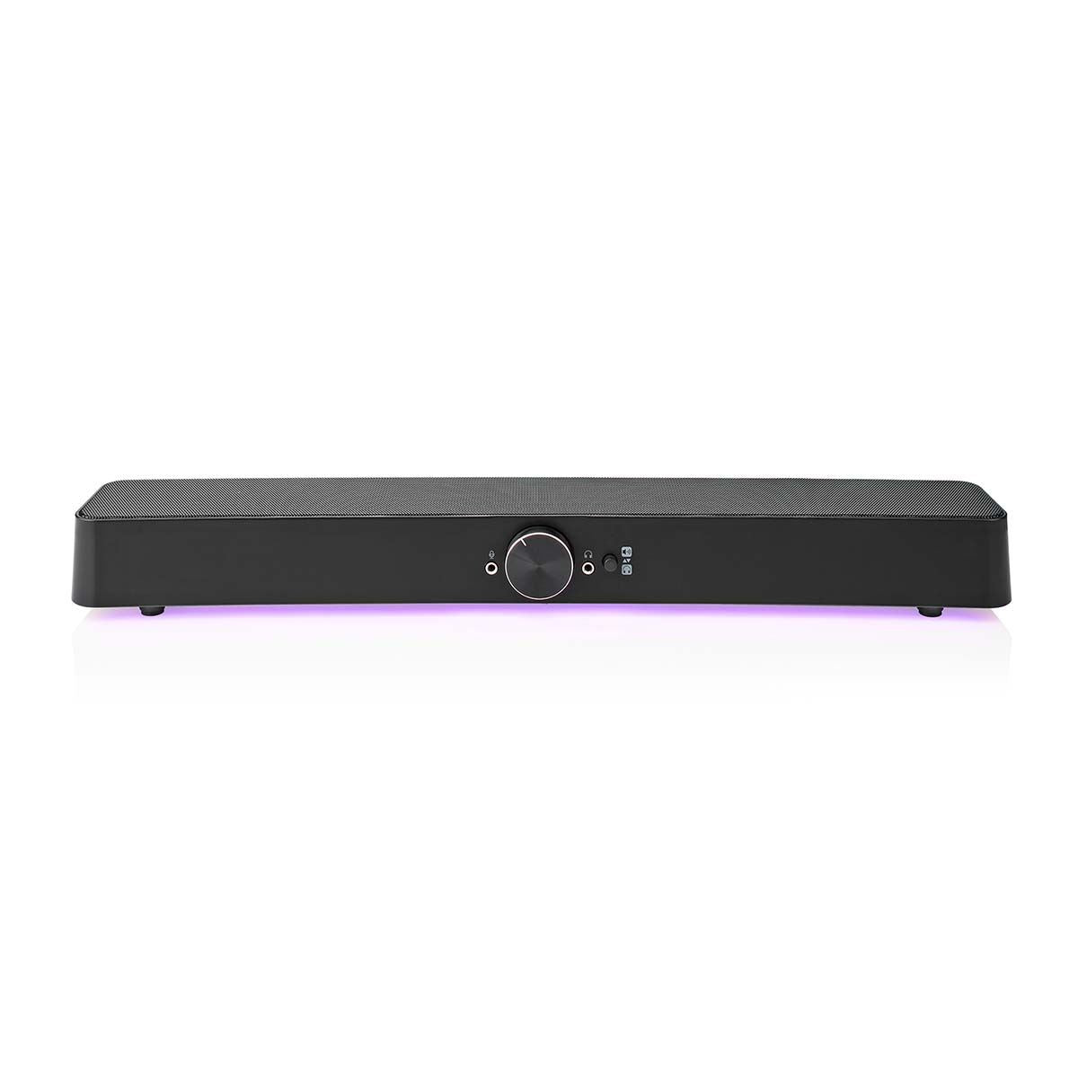 Nedis Gaming Speaker | Speaker channels: 2.0 | USB Powered | 3.5 mm Male | 30 W | LED | Volume control | Connection output: 1x 3.5 mm