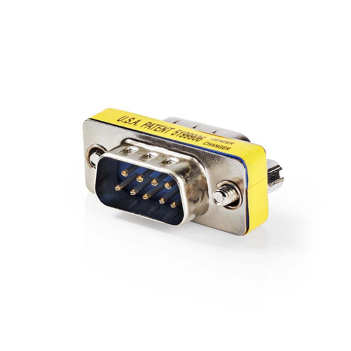 Nedis Serial Adapter | Adapter | D-SUB 9-Pin Male | D-SUB 9-Pin Male | Nickel Plated | Metal | Metal | Box