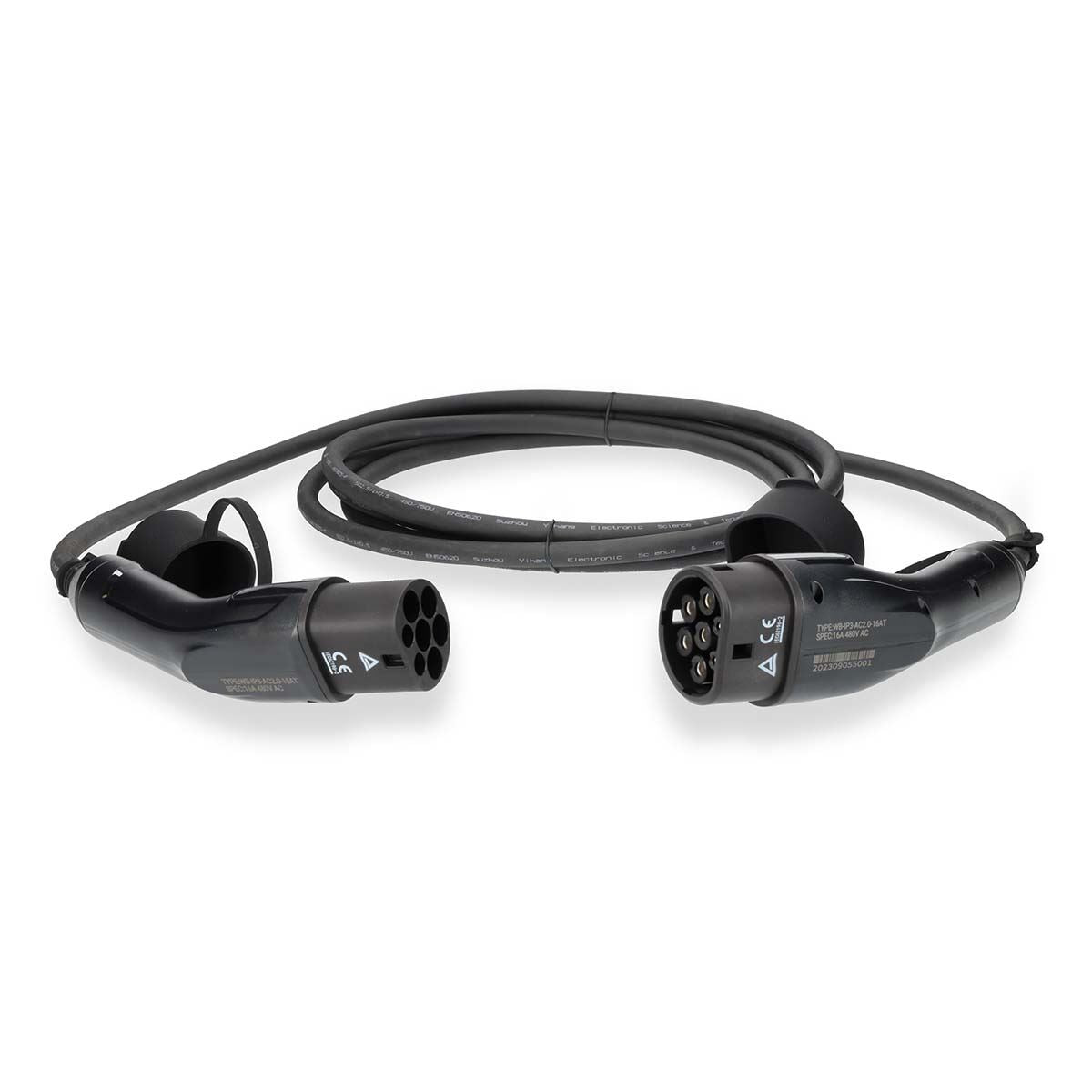 Nedis Electric Vehicle Charge Cable | Cable Type 2 | 16 A | 11000 W | 3-Phases | 5.00 m | Black | Gift Box