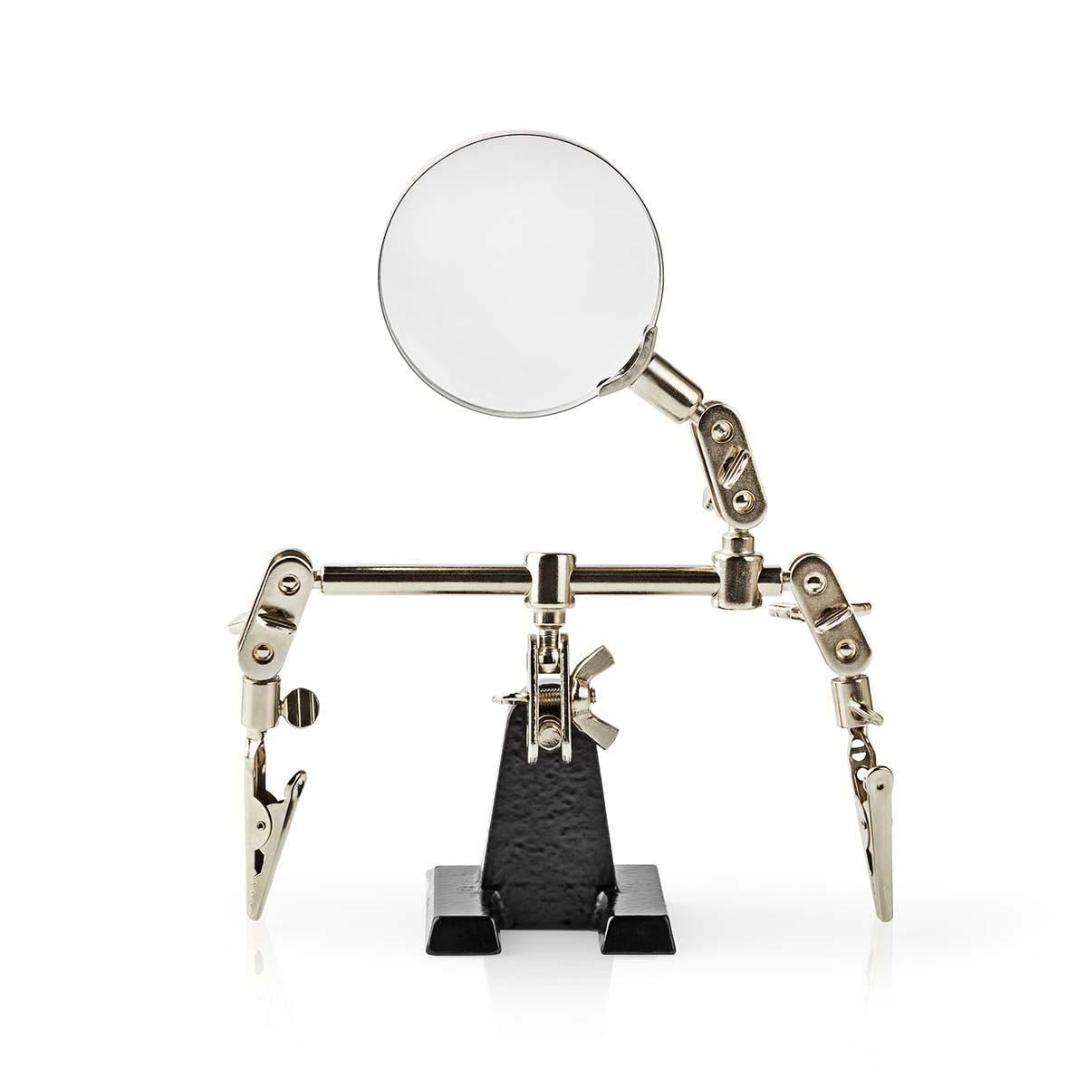 Nedis Helping Third Hand with Magnifier | Crocodile clips | Silver