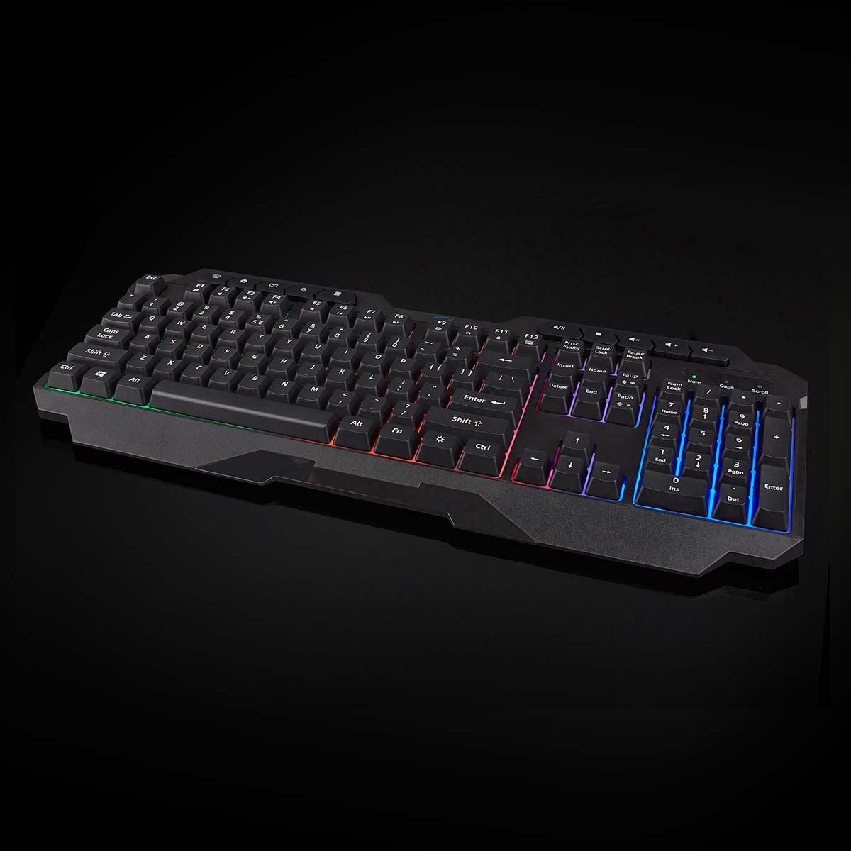 Nedis Wired Gaming Keyboard | USB Type-A | Membrane Keys | LED | QWERTY | US Layout | USB Powered | Power cable length: 1.30 m | Multimedia