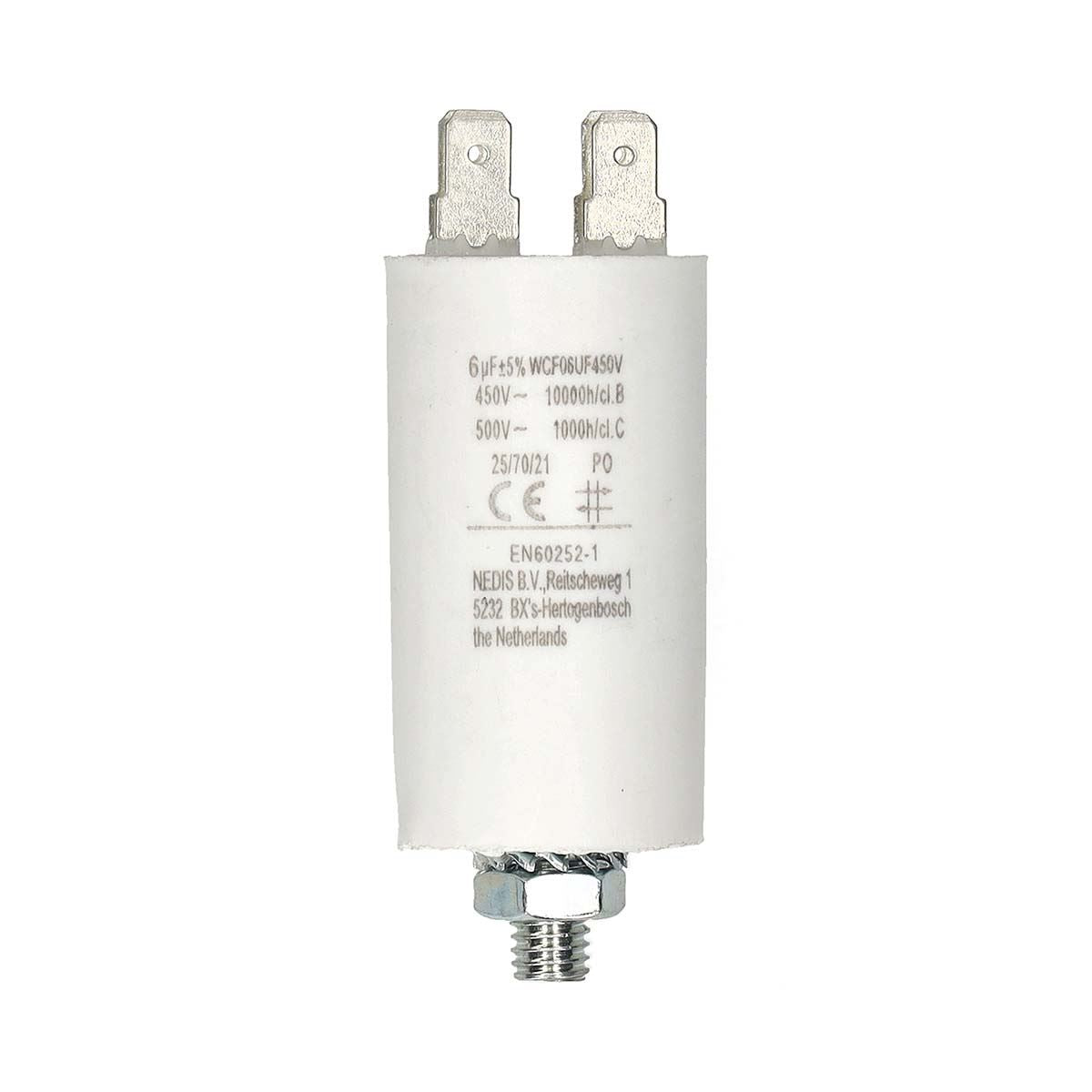 Nedis WCF06UF450V | Capacitor | 6.0 uF | 450 V | Faston | 10 pcs