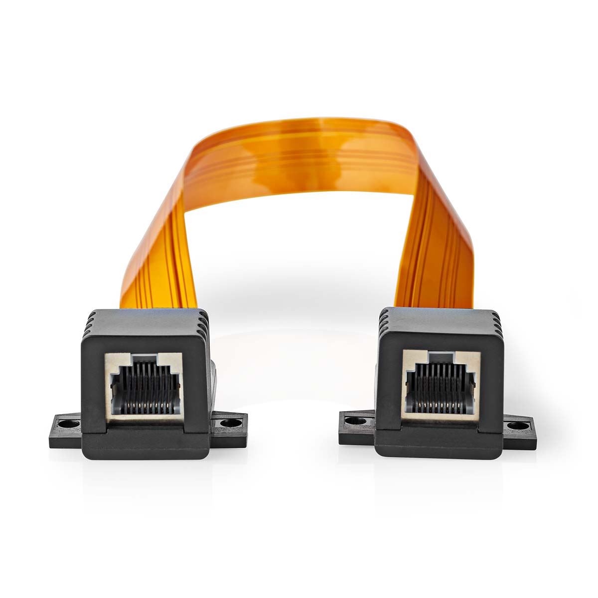 Nedis Nedis CAT5e Cable | UTP | RJ45 (8P8C) Female | RJ45 (8P8C) Female | 0.30 m | Flat | PVC | Orange | Box