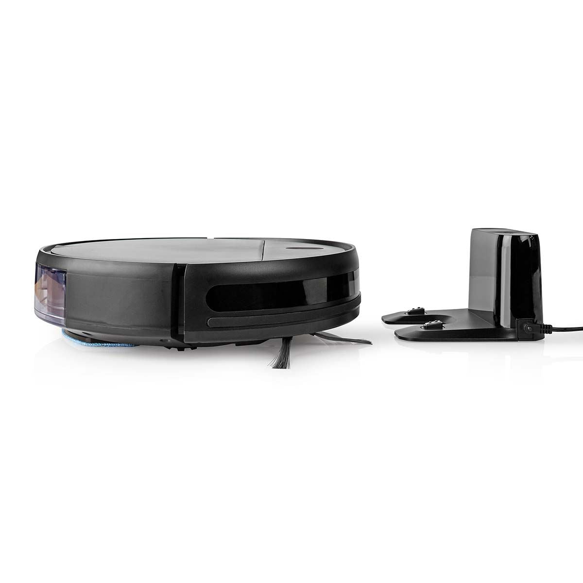 Nedis SmartLife Robot Vacuum Cleaner | Random | Wi-Fi | Capacity collection reservoir: 0.2 l | Automatic charging | Maximum operating time: 1.8 hrs | Black | Android™ / IOS